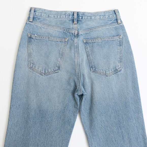 AGOLDE 90s High Waist Relaxed Boot Jeans Light Wash Wireless Blue NEW - Picture 11 of 14